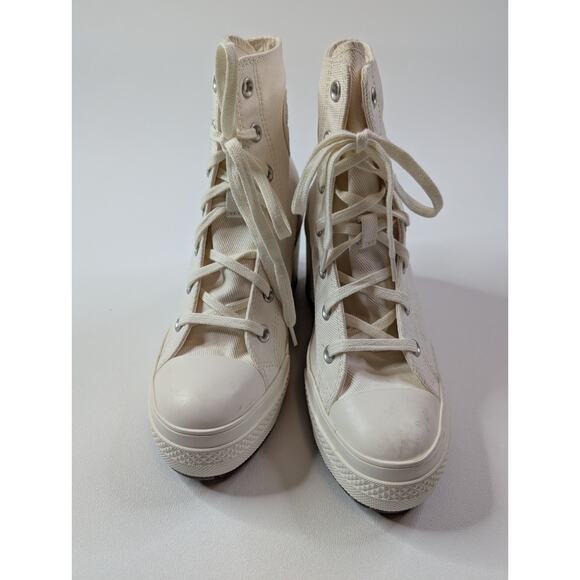 Converse Chuck 70 De Luxe Heel Shoes 'Egret' - A05348C Ivory Platform Chunky - Picture 5 of 15
